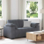 Sofa dwuosobowa Ciemnoszara 120 cm Aksamit