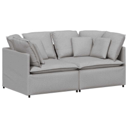 Sofa modułowa z poduszkami Tkanina Cloud Grey