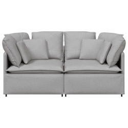 Sofa modułowa z poduszkami Tkanina Cloud Grey