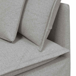 Sofa modułowa z poduszkami Tkanina Cloud Grey
