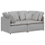 Sofa modułowa z poduszkami Tkanina Cloud Grey