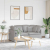 Sofa modułowa z poduszkami Tkanina Cloud Grey