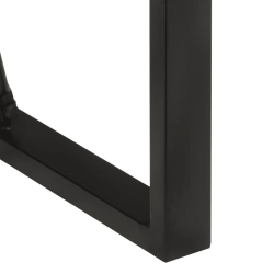 Stolik barowy, 110x55x110 cm, surowe lite drewno mango