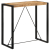Stolik barowy, 110x55x110 cm, surowe lite drewno mango