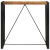 Stolik barowy, 110x55x110 cm, surowe lite drewno mango