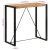 Stolik barowy, 110x55x110 cm, surowe lite drewno mango
