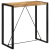 Stolik barowy, 110x55x110 cm, surowe lite drewno mango