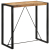Stolik barowy, 110x55x110 cm, surowe lite drewno mango