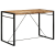 Stolik barowy, 175x90x110 cm, surowe lite drewno mango