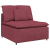 Sofa modułowa z poduszkami Tkanina wino czerwone
