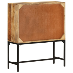 Kredens, 80x30x95 cm, surowe drewno mango