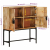 Kredens, 80x30x95 cm, surowe drewno mango