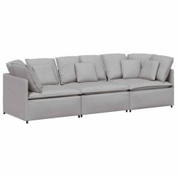 Sofa modułowa z poduszkami Tkanina Cloud Grey