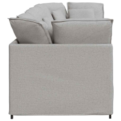 Sofa modułowa z poduszkami Tkanina Cloud Grey
