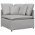 Sofa modułowa z poduszkami Tkanina Cloud Grey