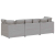 Sofa modułowa z poduszkami Tkanina Cloud Grey