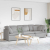 Sofa modułowa z poduszkami Tkanina Cloud Grey