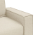 Sofa 3-osobowa 59 cm Beżowa Tkanina i drewno Nowoczesna