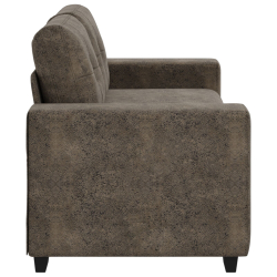 Brązowy Skóra syntetyczna Duży Trwały Sofa Prostokątna