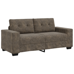 Brązowy Skóra syntetyczna Duży Trwały Sofa Prostokątna