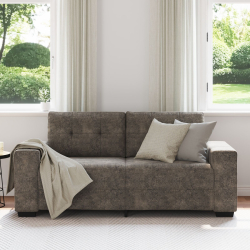 Brązowy Skóra syntetyczna Duży Trwały Sofa Prostokątna
