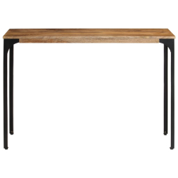 Stolik konsolowy, brązowy, 110x35x76 cm, drewno mango i żelazo