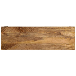 Stolik konsolowy, brązowy, 110x35x76 cm, drewno mango i żelazo