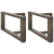 Nogi do stolika kawowego, 2 szt., 60x25x(30-31) cm, stal