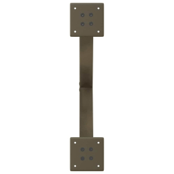 Nogi do stolika kawowego, 2 szt., naturalna stal, 50x(30-31) cm