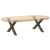 Nogi do stolika kawowego, 2 szt., naturalna stal, 50x(30-31) cm
