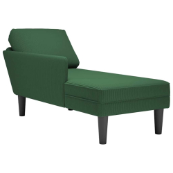 Leżanka z Poduszką Jungle Green Corduroy Fabric