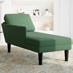 Leżanka z Poduszką Jungle Green Corduroy Fabric