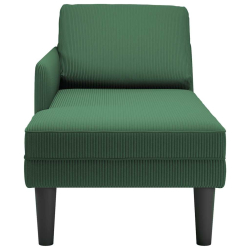 Leżanka z Poduszką Jungle Green Corduroy Fabric