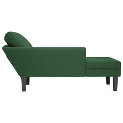 Leżanka z Poduszką Jungle Green Corduroy Fabric