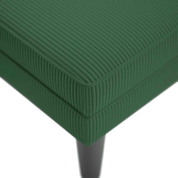 Leżanka z Poduszką Jungle Green Corduroy Fabric