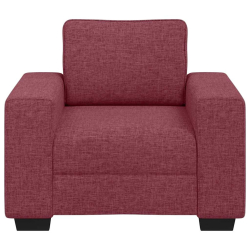 Sofa Fotel Wino Czerwone 60 cm Tkanina