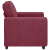 Sofa Fotel Wino Czerwone 60 cm Tkanina