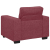 Sofa Fotel Wino Czerwone 60 cm Tkanina