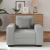 Sofa Fotel Cloud Grey 60 cm Tkanina