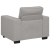 Sofa Fotel Cloud Grey 60 cm Tkanina