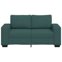 Sofa 2-osobowa Ciemnozielona 120 cm Tkanina