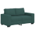 Sofa 2-osobowa Ciemnozielona 120 cm Tkanina
