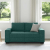 Sofa 2-osobowa Ciemnozielona 120 cm Tkanina