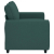 Sofa 2-osobowa Ciemnozielona 120 cm Tkanina