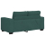 Sofa 2-osobowa Ciemnozielona 120 cm Tkanina