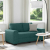 Sofa 2-osobowa Ciemnozielona 120 cm Tkanina