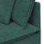 Sofa modułowa z poduszkami aksamitna ciemnozielona