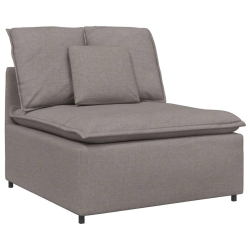 Sofa modułowa z poduszkami Tkanina Taupe