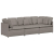 Sofa modułowa z poduszkami Tkanina Taupe
