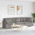 Sofa modułowa z poduszkami Tkanina Taupe